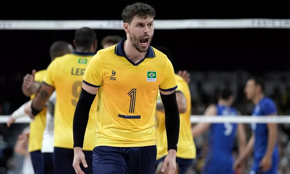 Levantador Bruninho, capitão da seleção brasileira masculina de vôlei nos Jogos Olímpicos de Paris-2024 |